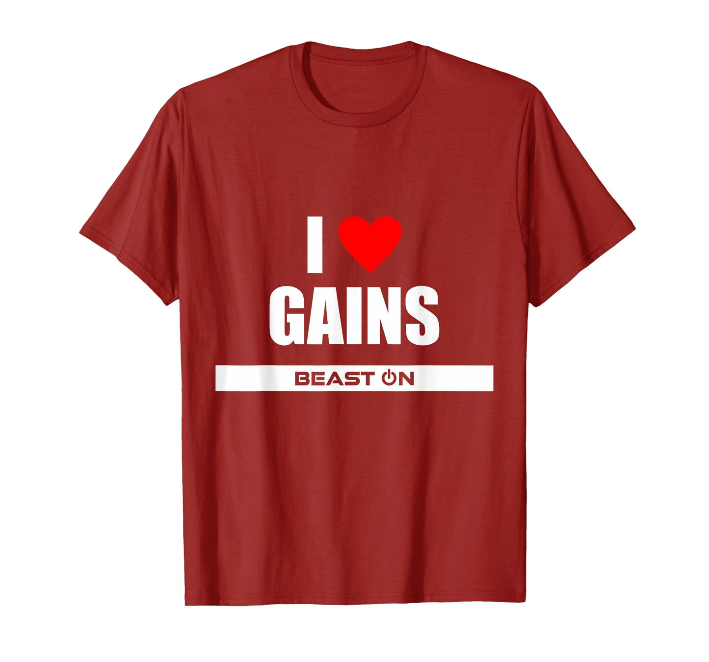 I Love Gains Bodybuilding Gainz Gym Fitness Training Workout T-Shirt
