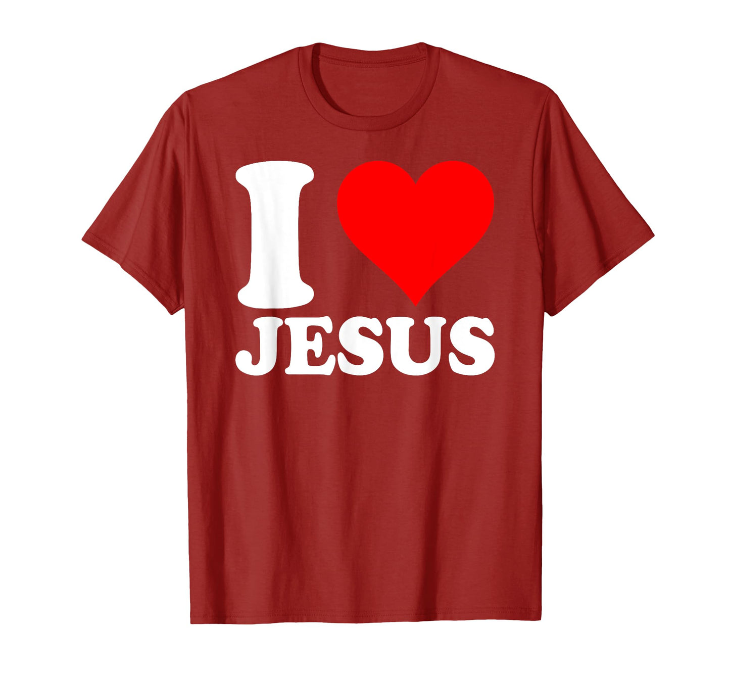 I Love Jesus Shirt I Red Heart Jesus Christian T-Shirt