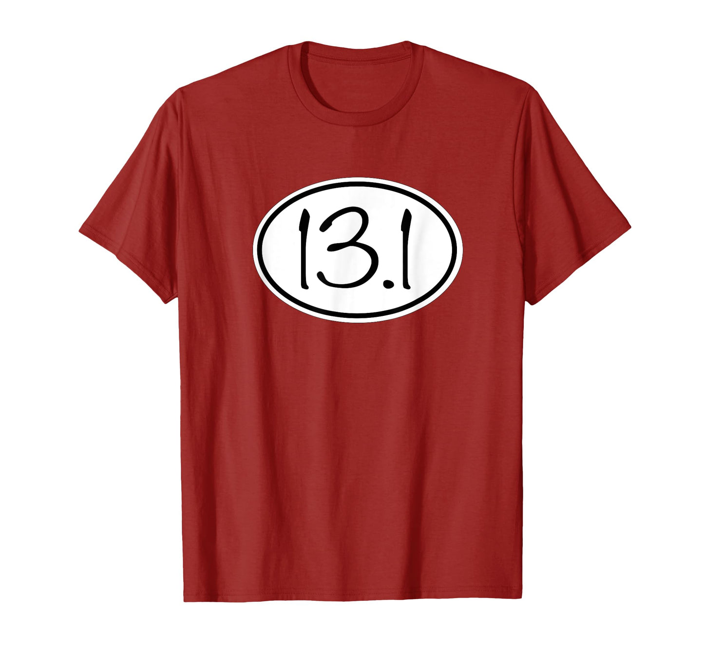 13.1 Oval Half Marathon Decal Running TShirt T-Shirt