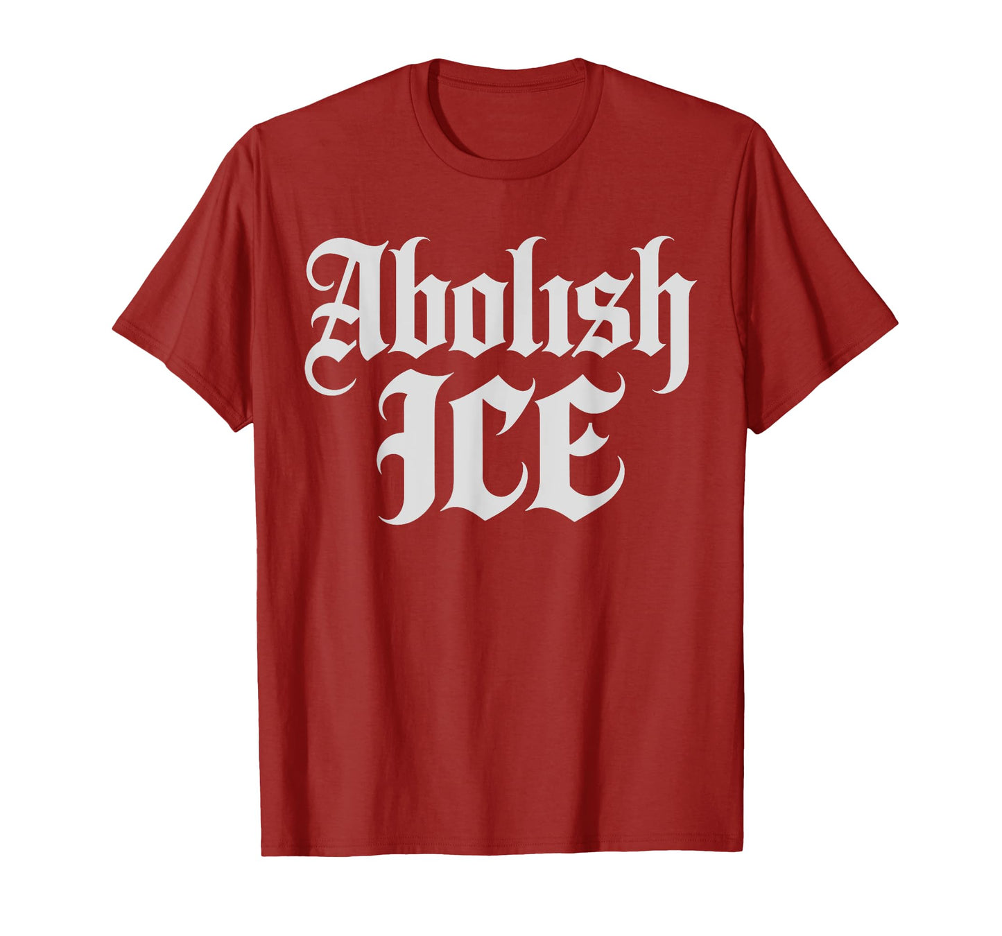 Anti ICE Retro English Vintage Old Text Style Abolish ICE T-Shirt
