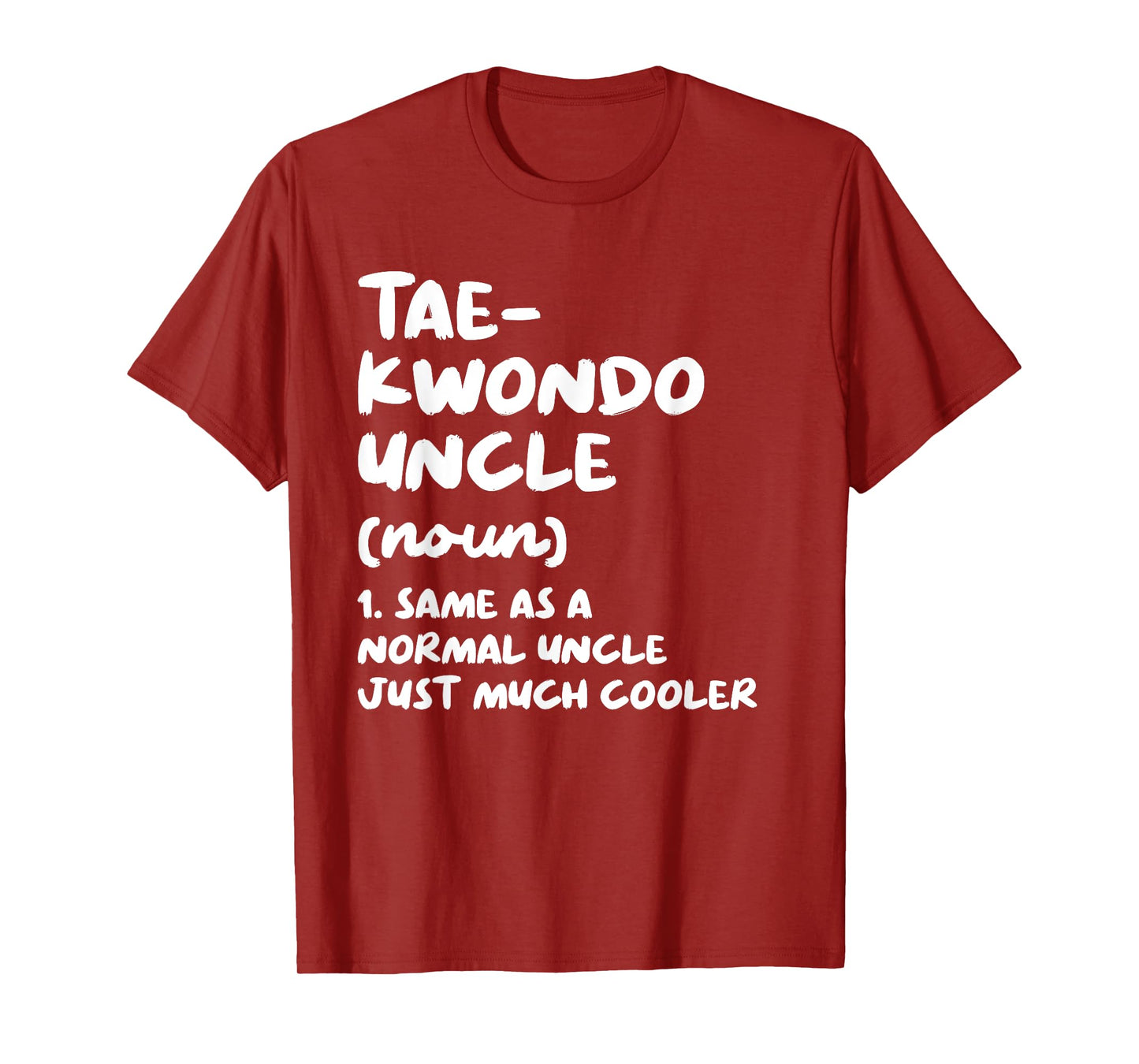 Taekwondo Uncle Definition Funny Sports Martial Arts T-Shirt