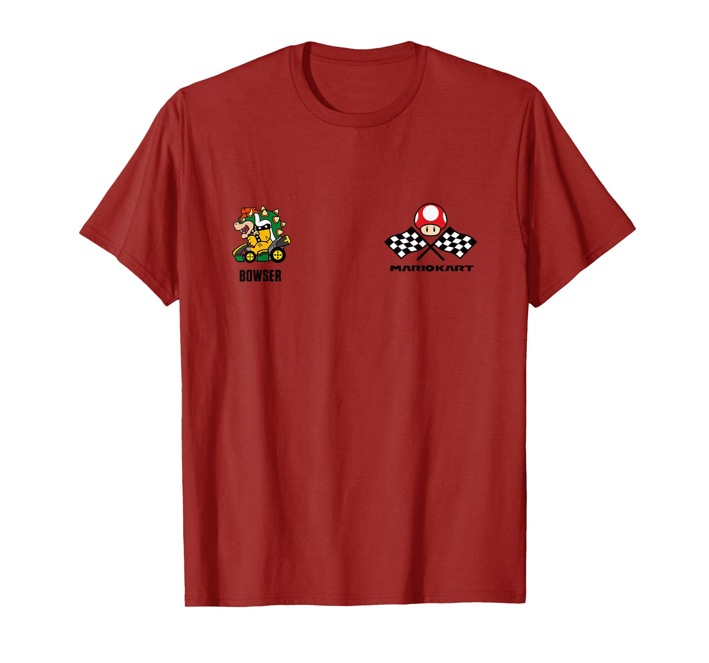 Mario Kart Bowser Est 1992 King Koopa Race Schematics T-Shirt