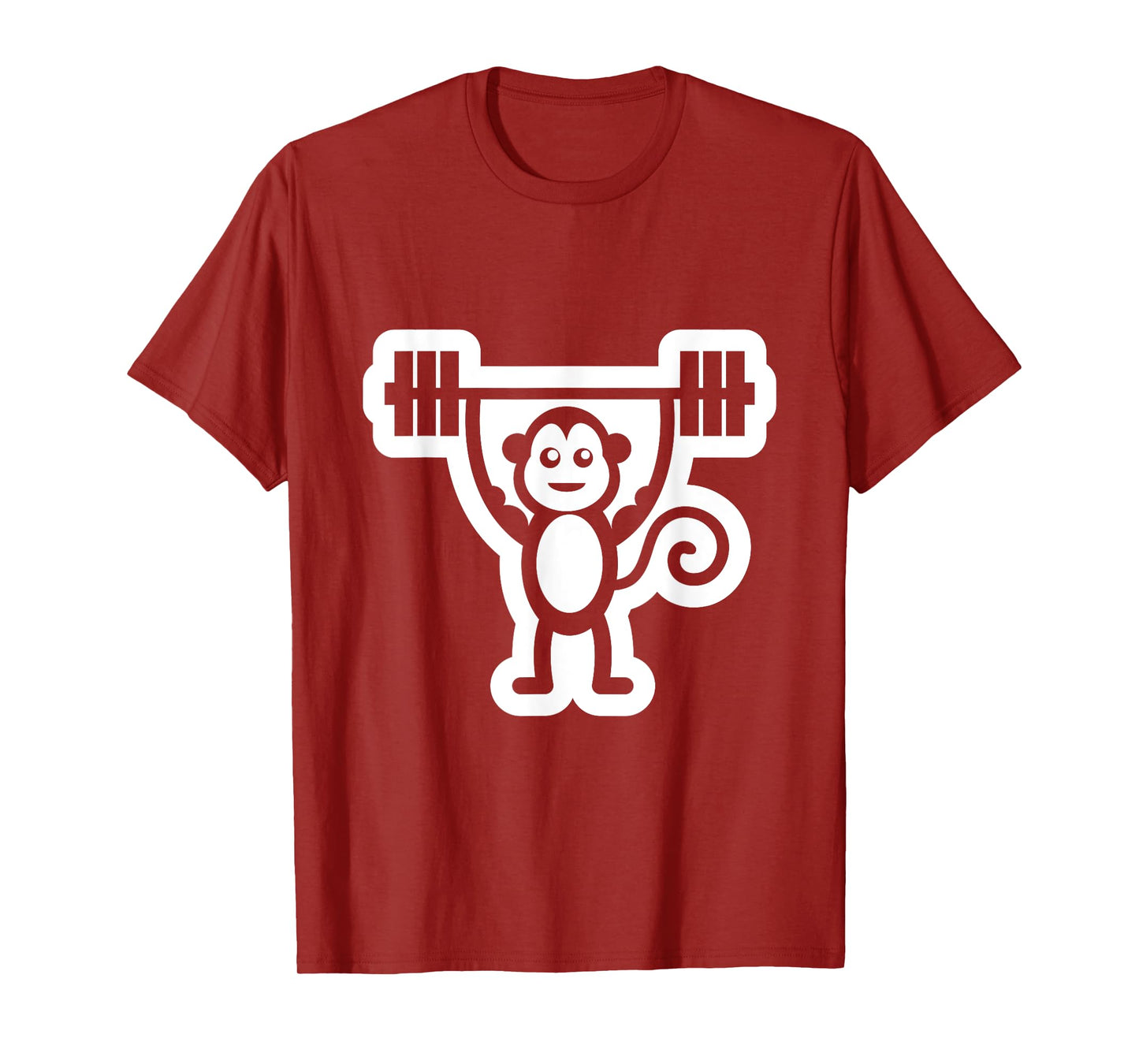 Gym Monkey T-Shirt Weightlifting Muscle Monkey Dead Lifting T-Shirt