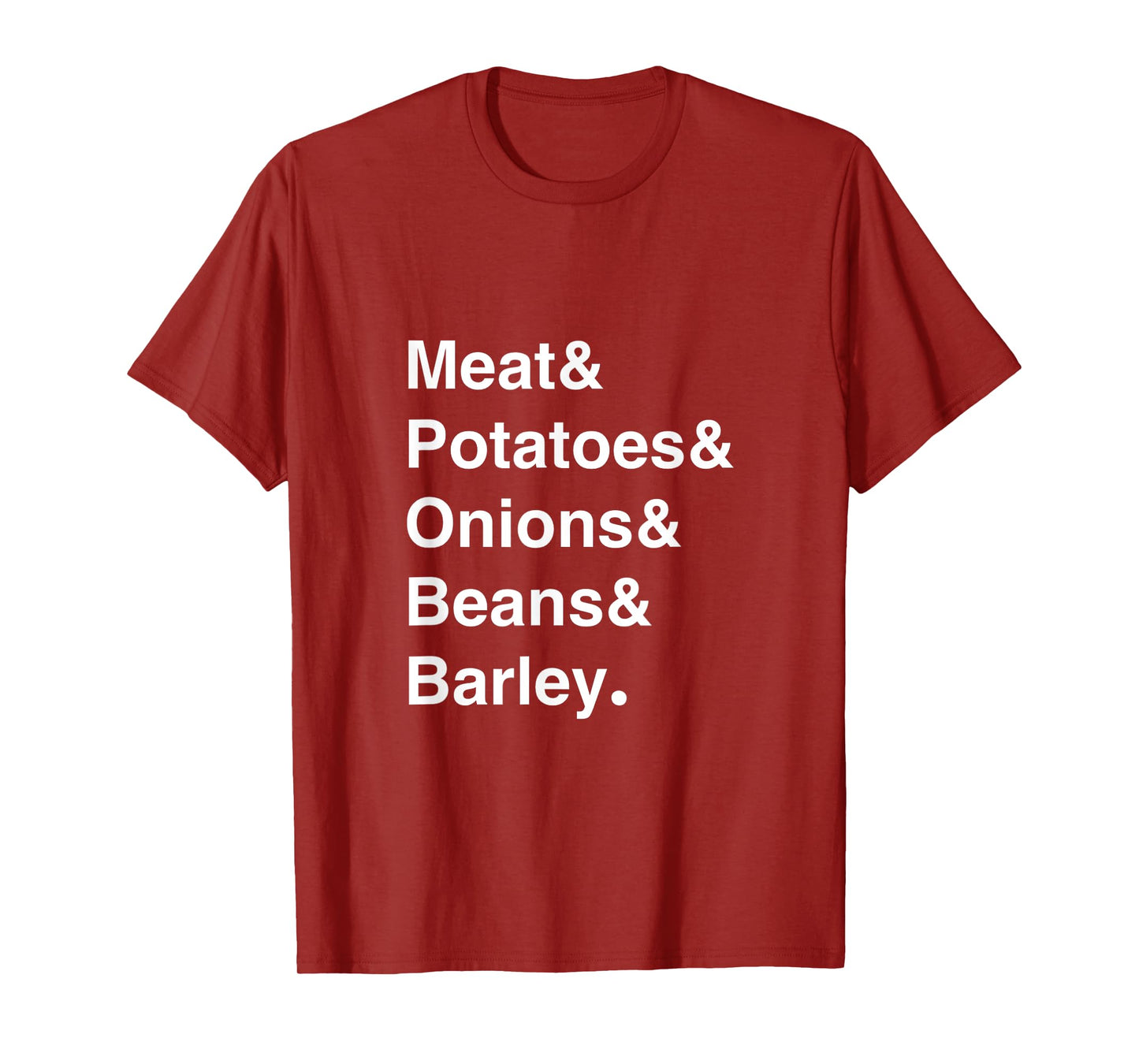 Jewish Kosher Food Apparel Cholent Nutrition Ingredients T-Shirt