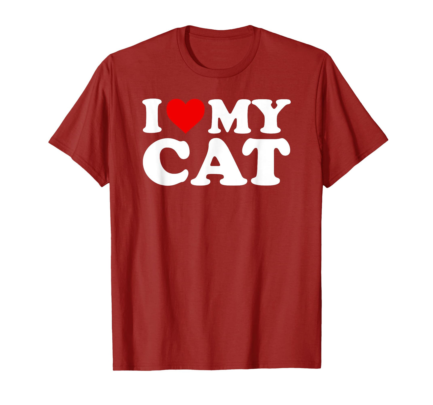 I Love My Cat T Shirt T-Shirt