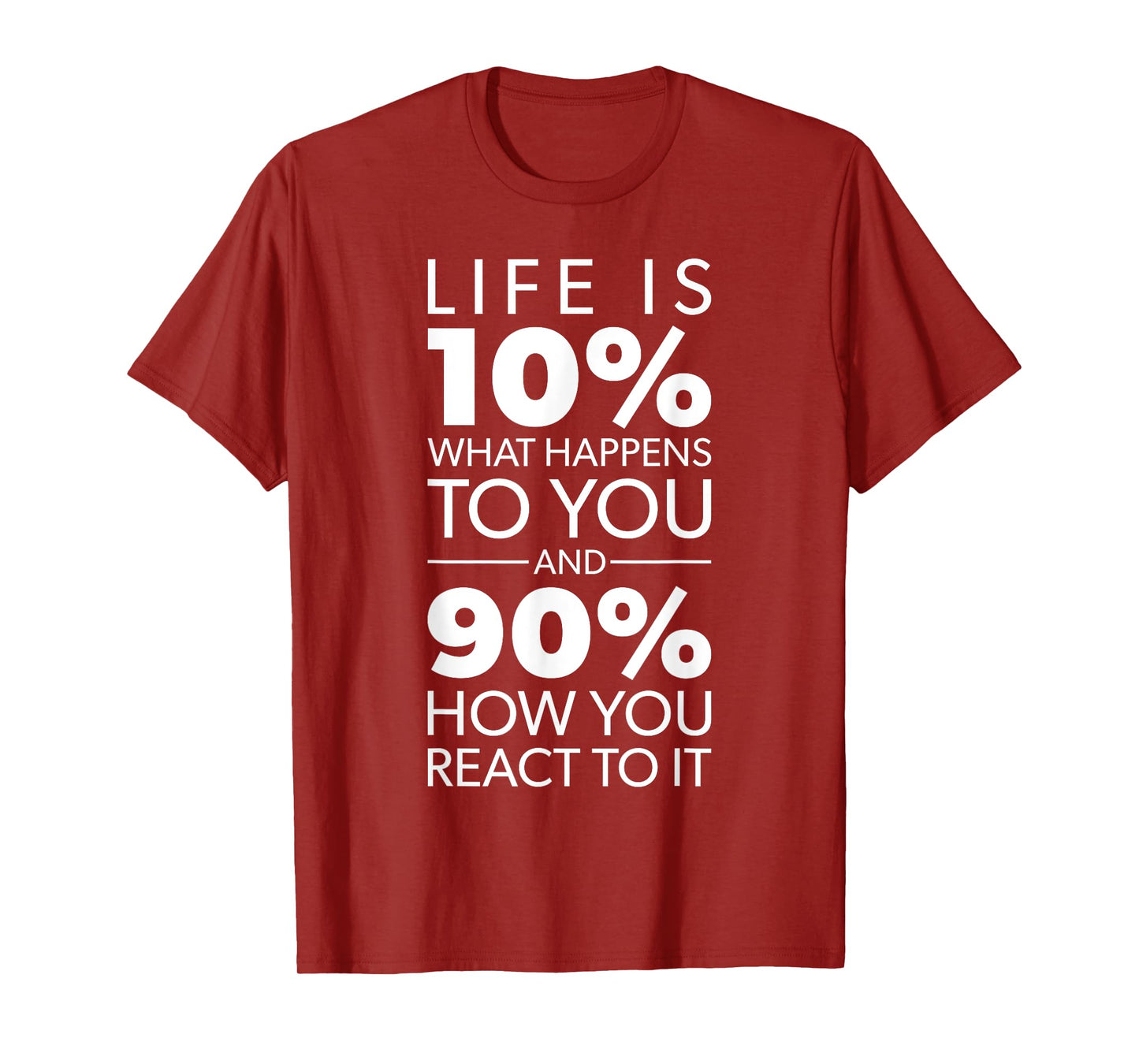 Life Is About What Happens To You vs How You React To It T-Shirt