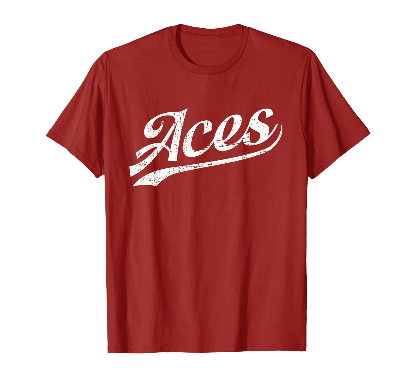 Aces Vintage Sports Name Tee Design T-Shirt