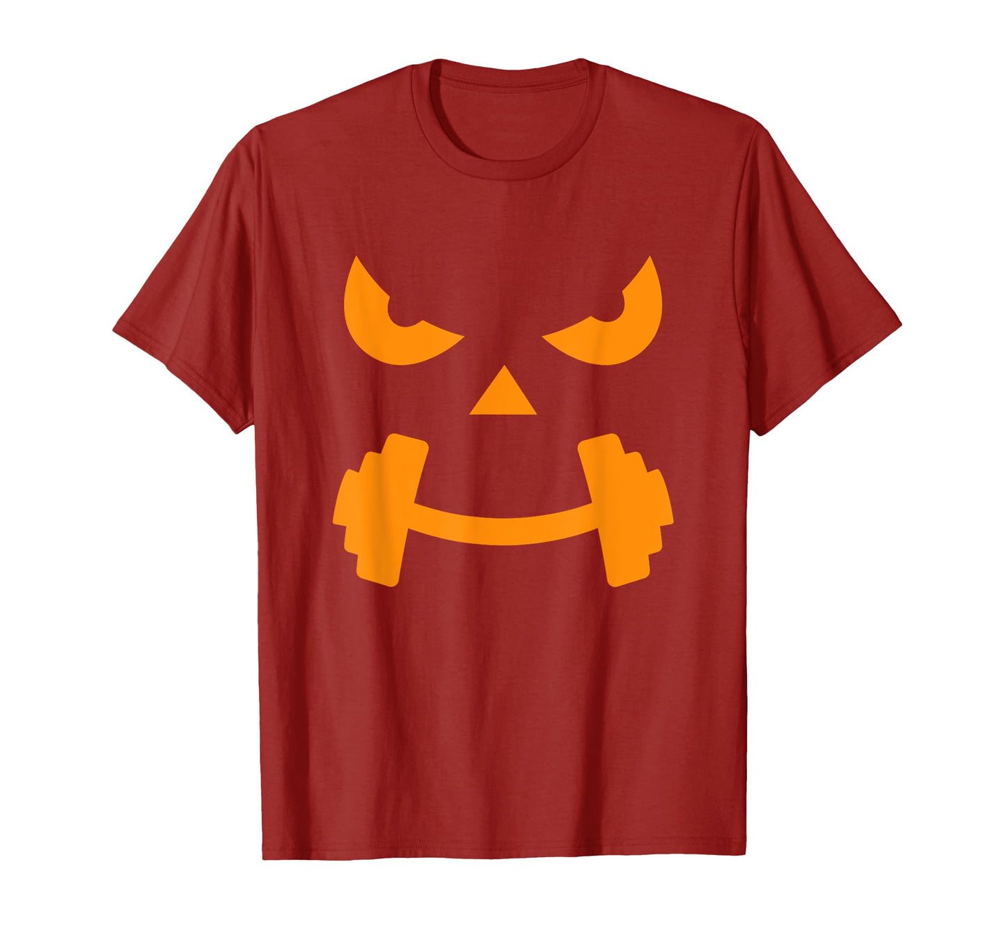 Gym Halloween Pumpkin Costume Funny Spooky Halloween Workout T-Shirt