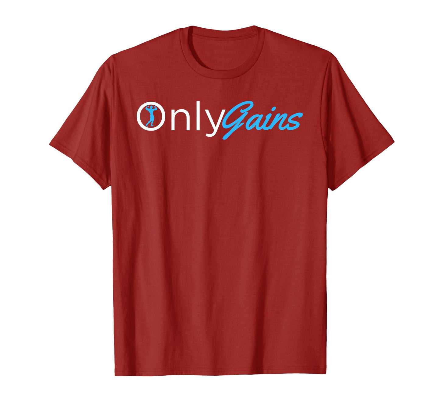 Only Gains - OnlyGains Funny Men's Fitness Bodybuilding T-Shirt