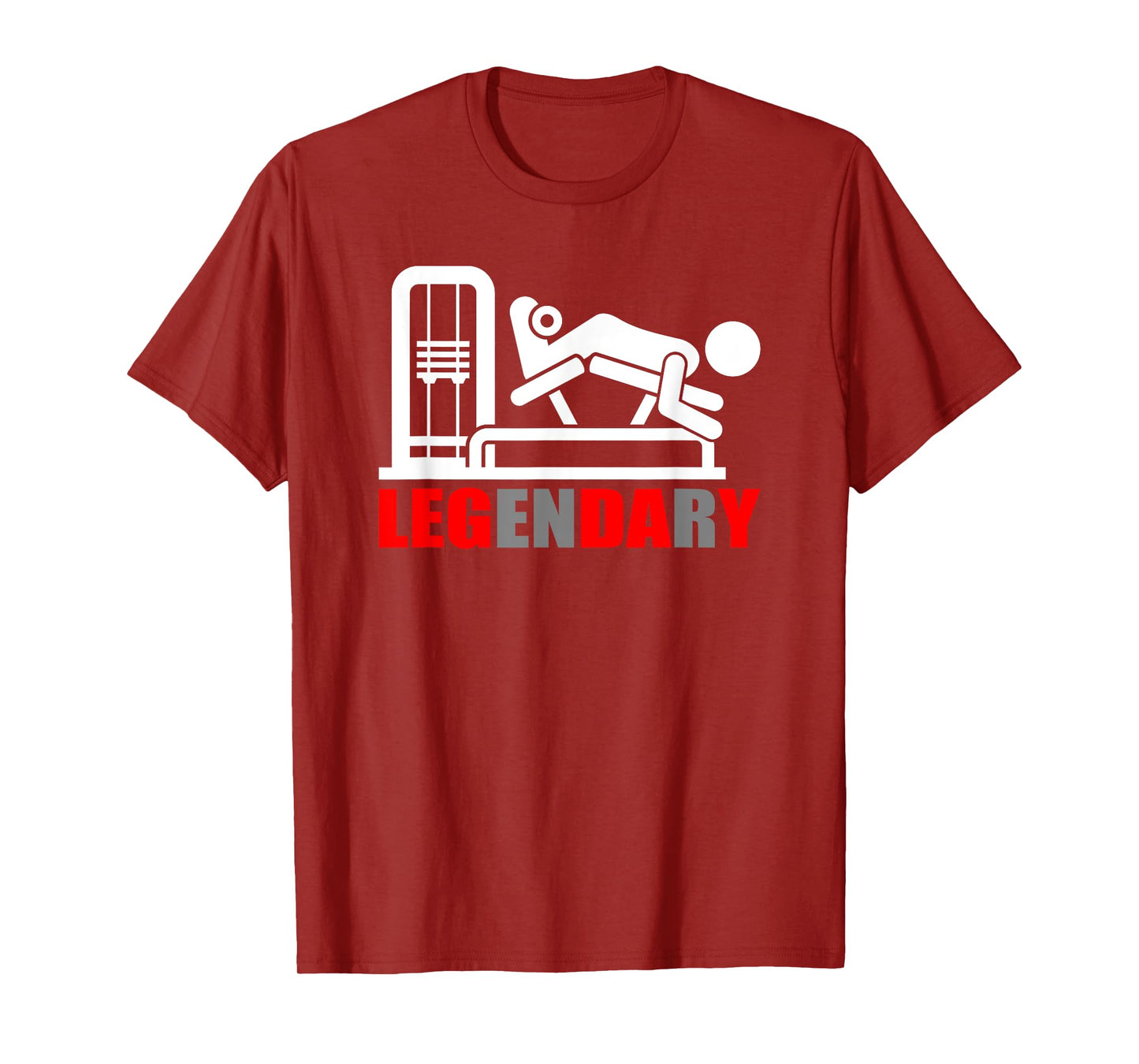 Motivational Men's Gym Workout Legendary Leg Day T-Shirt