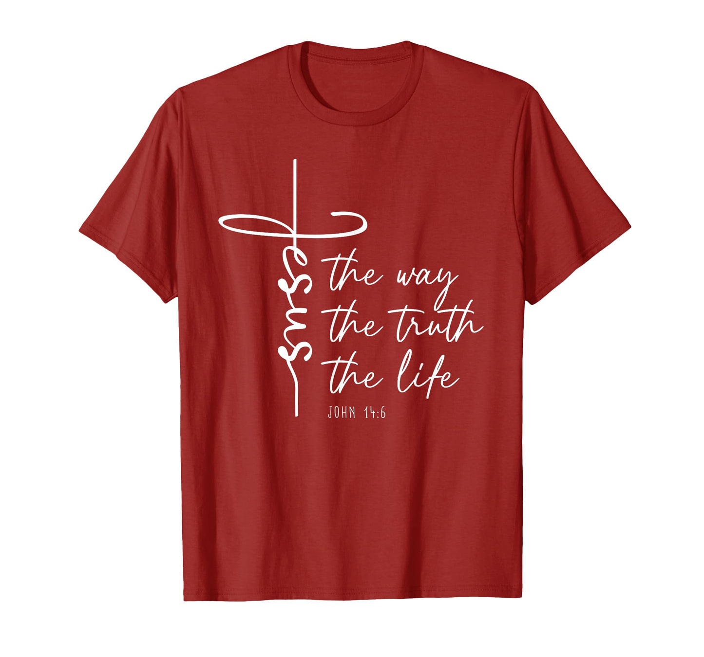 Christian Worship Women Men Kids Jesus The Way Truth Life T-Shirt