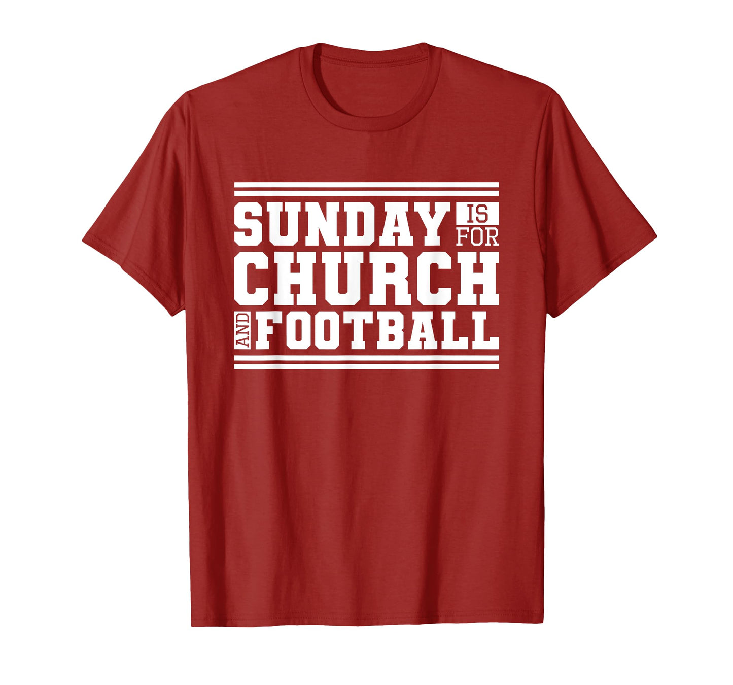 Sunday Is For Church And Football, Christian Jesus Football T-Shirt