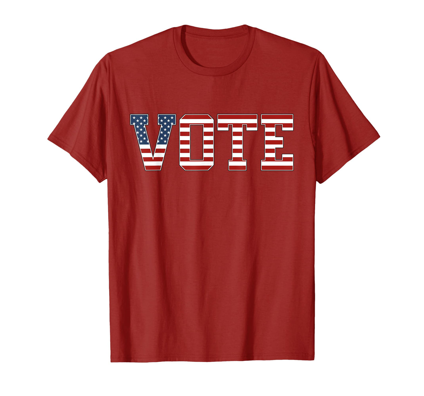 Vote Women Men Red White Blue American Flag 2024 Elections T-Shirt