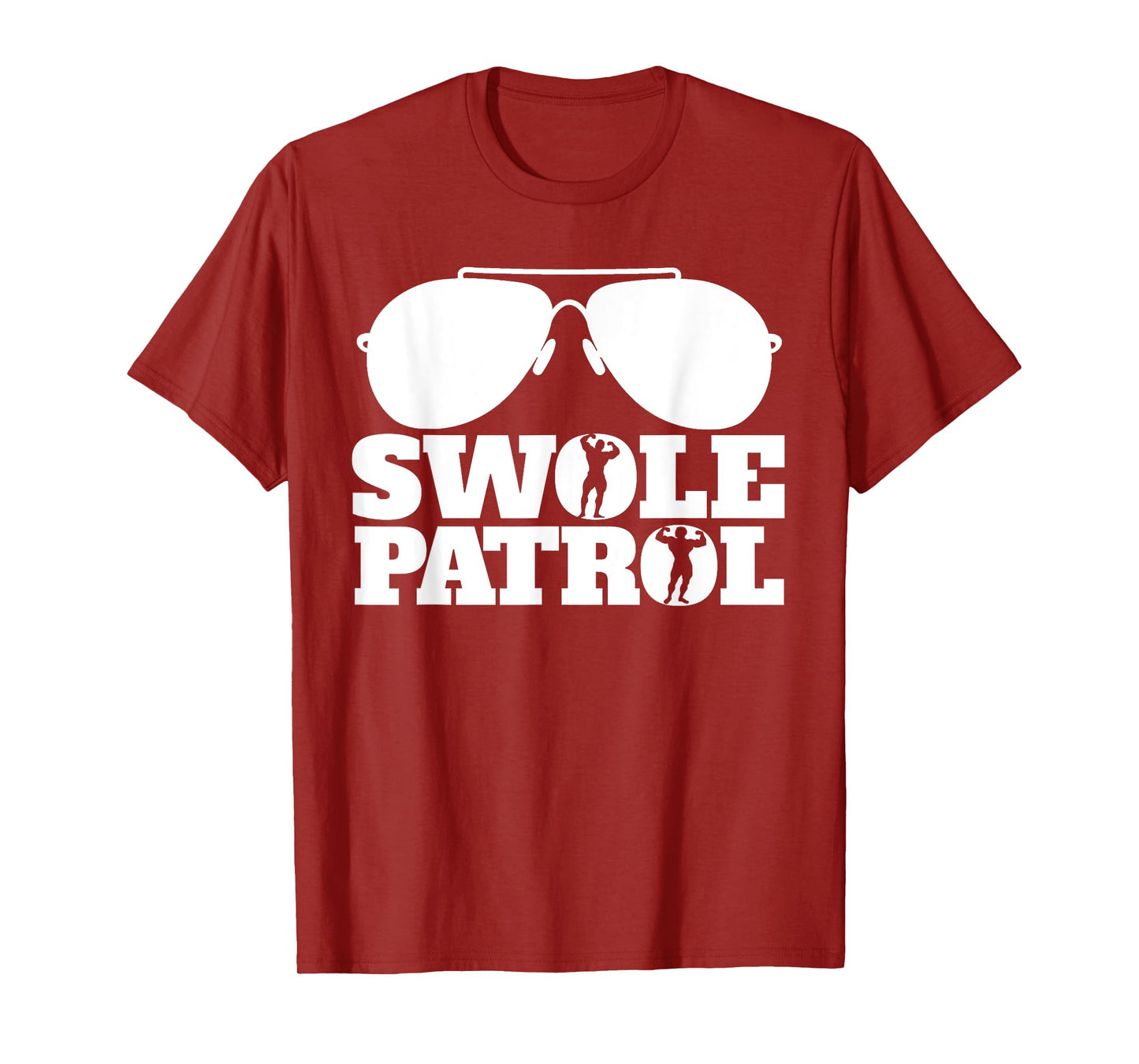 Swole Patrol funny weightlifting and bodybuilding gym T-Shirt
