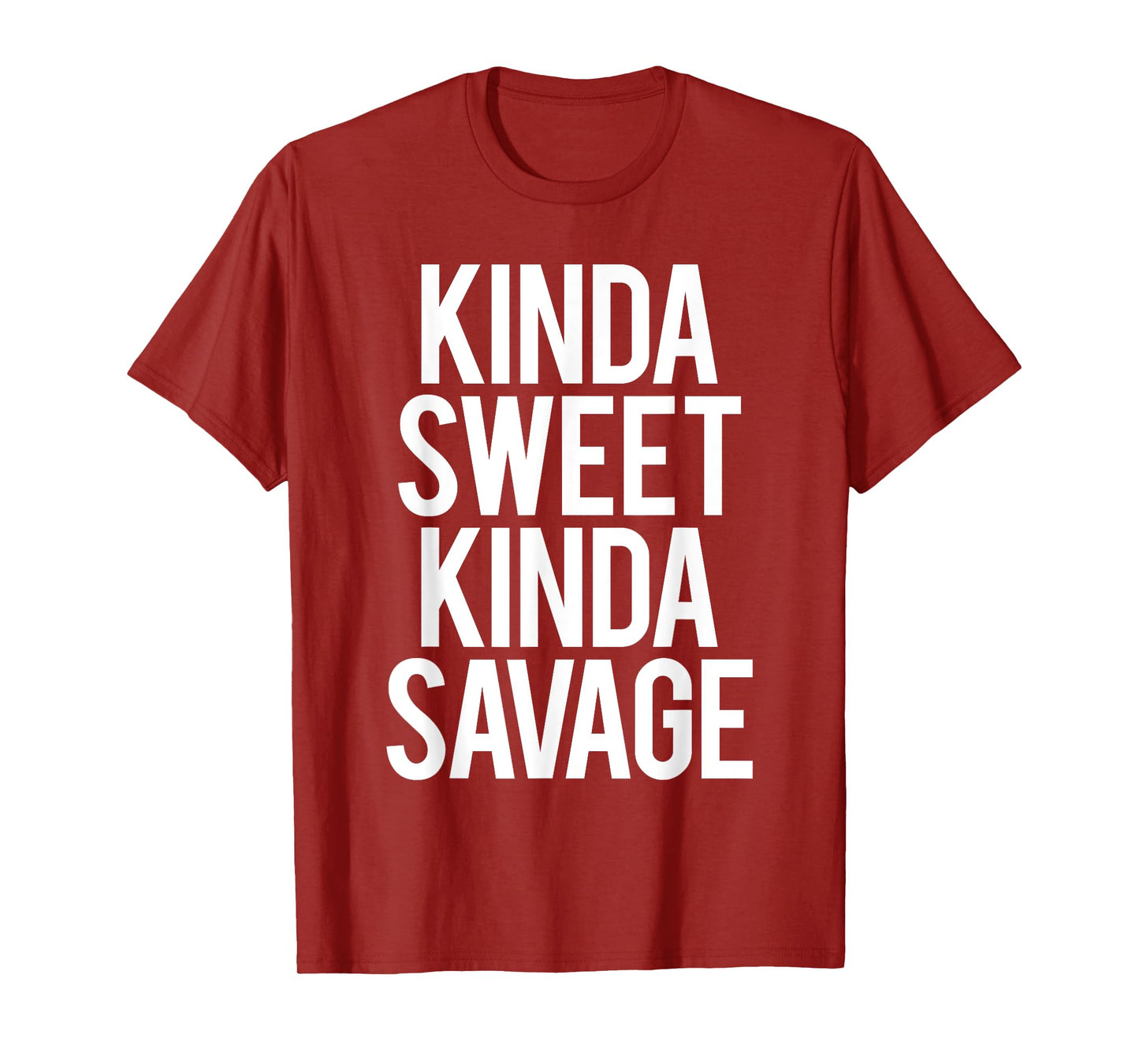 Kinda Sweet Kinda Savage Funny Gym Workout Fitness Spin Cool T-Shirt