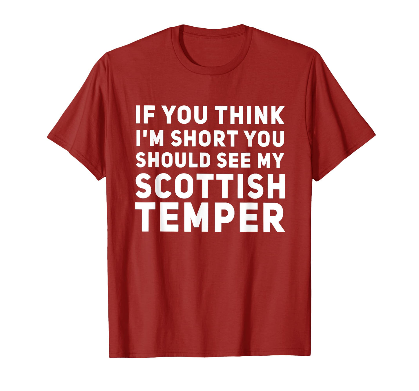 If You Think I'm Short You Should See My Scottish Temper T-Shirt