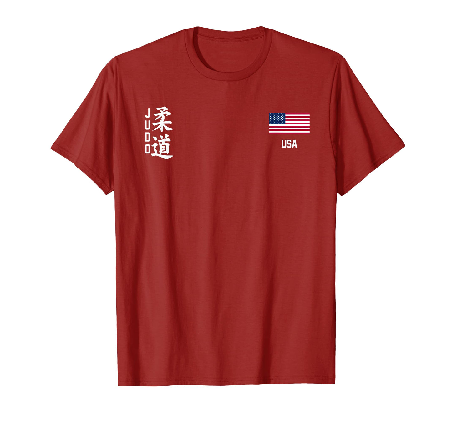 Judo Usa American flag Judoka Dojo Martial art America kanji T-Shirt