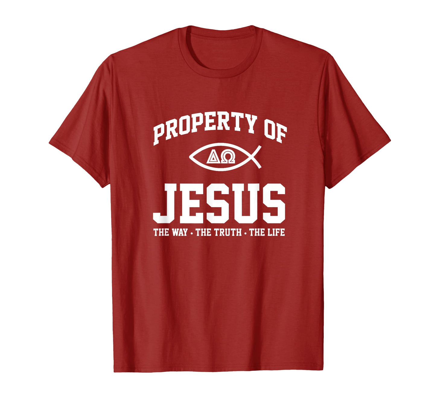 Christian Shirt - Property of Jesus Throwback Gym Workout T-Shirt
