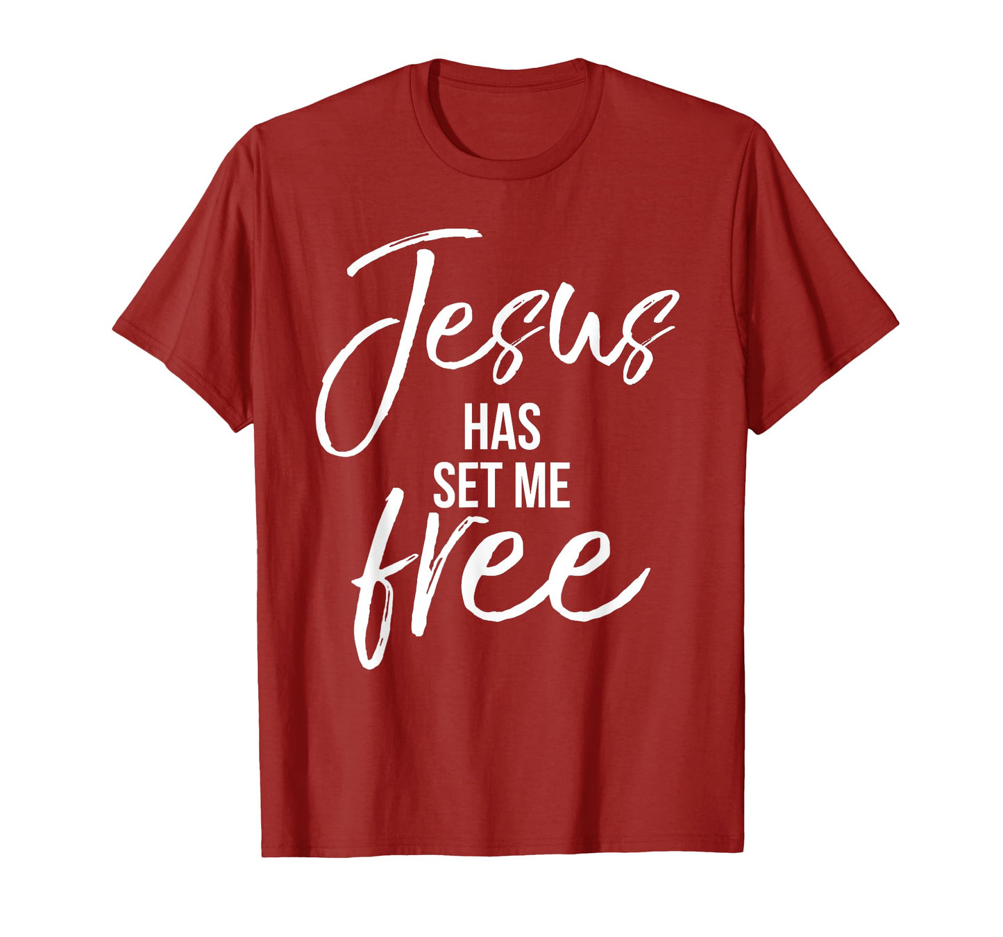 Jesus Has Set Me Free Shirt Cool Vintage Christian T-Shirt T-Shirt