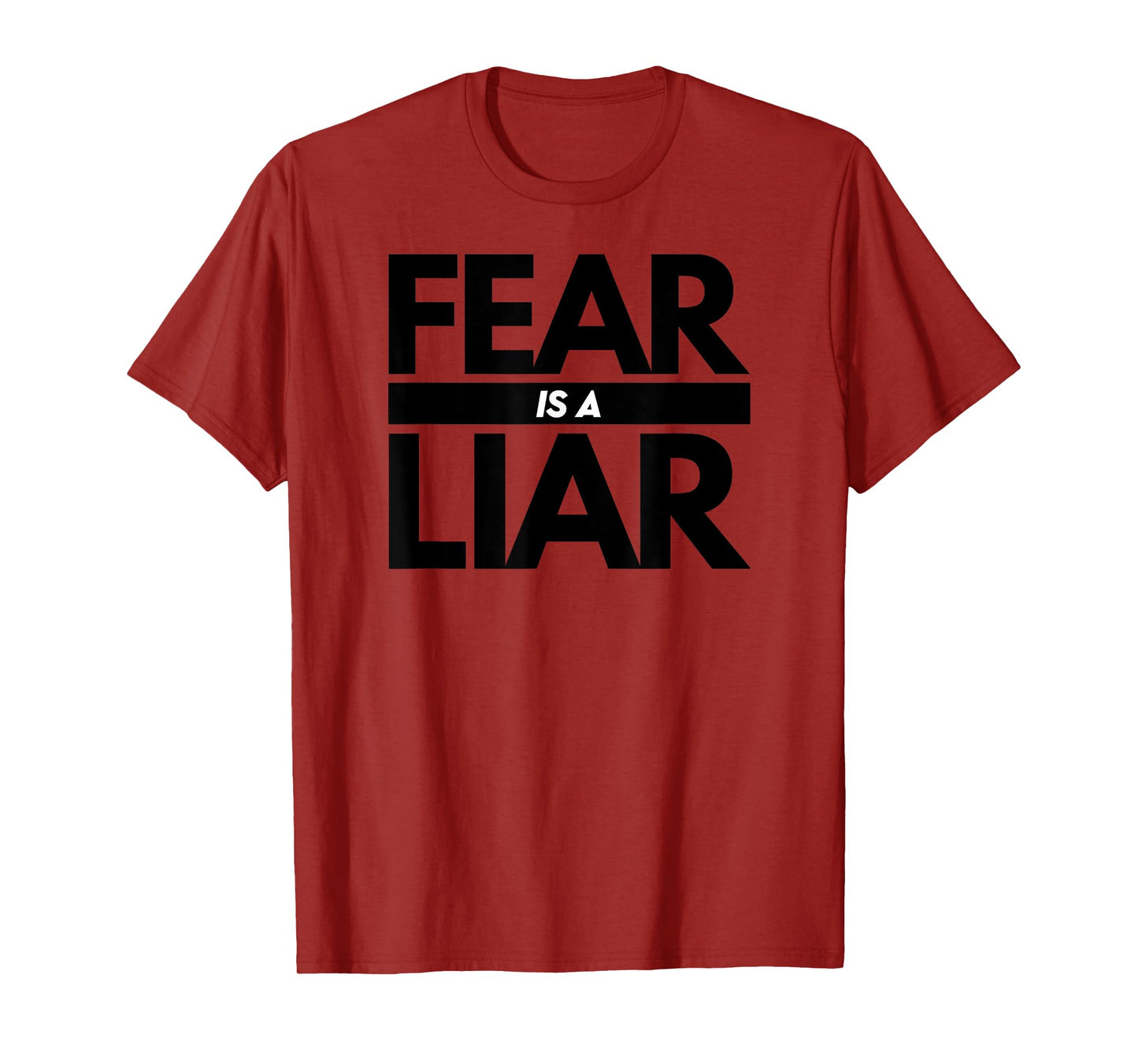 Fear Is A Liar T-Shirt - Adversity Success Positive Mindset T-Shirt