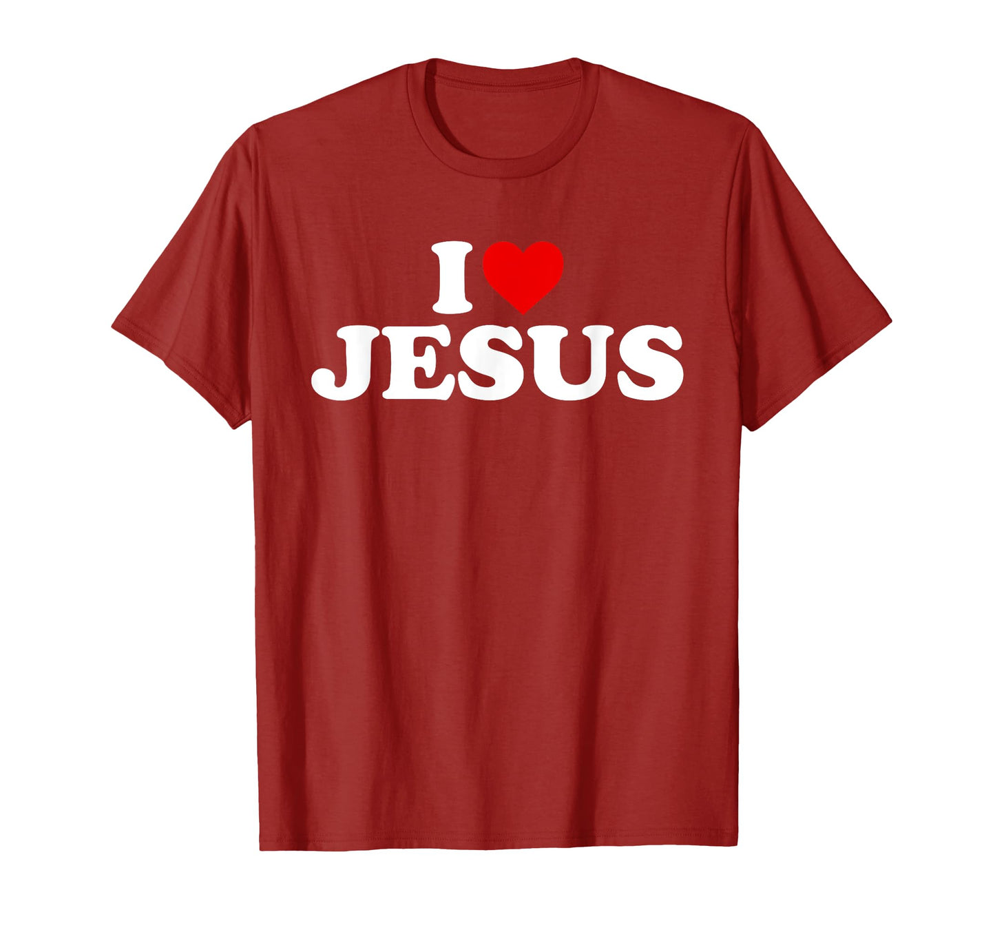 I Love Jesus - Heart T-Shirt
