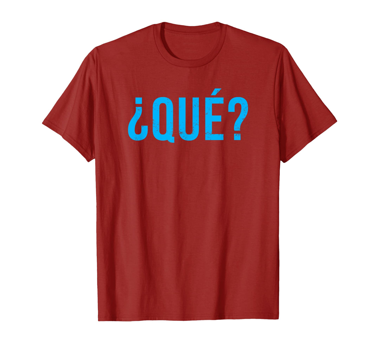 ¿Qué? What? Simple Spanish One Word Funny Question Minimal T-Shirt