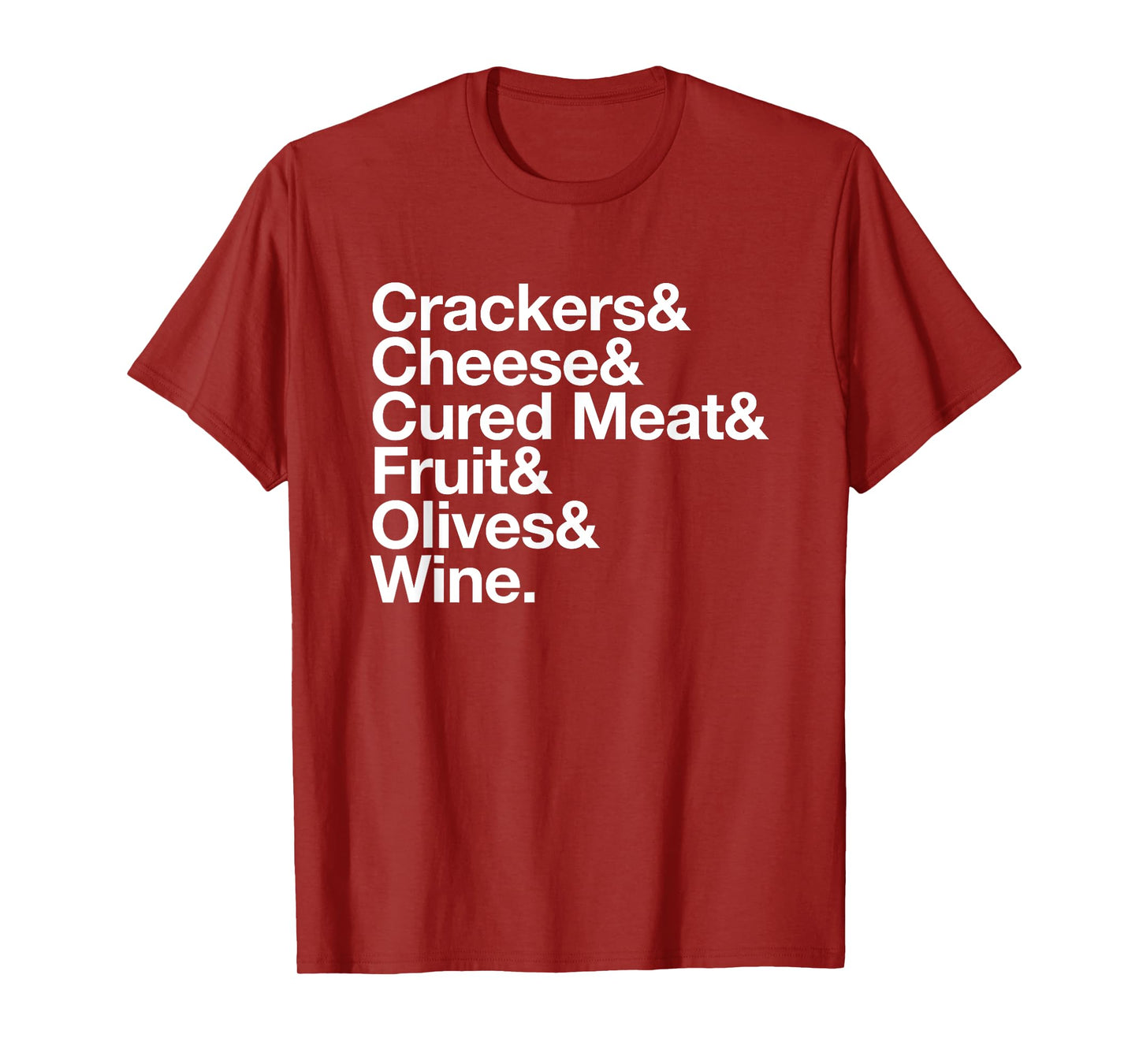 Charcuterie Board Shirt Cheese Lover Foodie Ampersand List T-Shirt