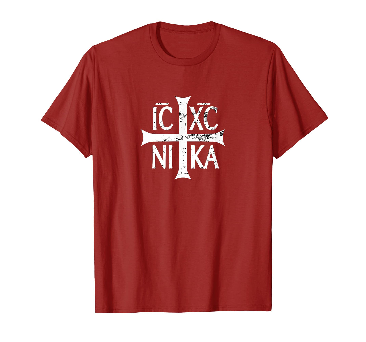 IC XC NIKA cross christian orthodox retro vintage distressed T-Shirt