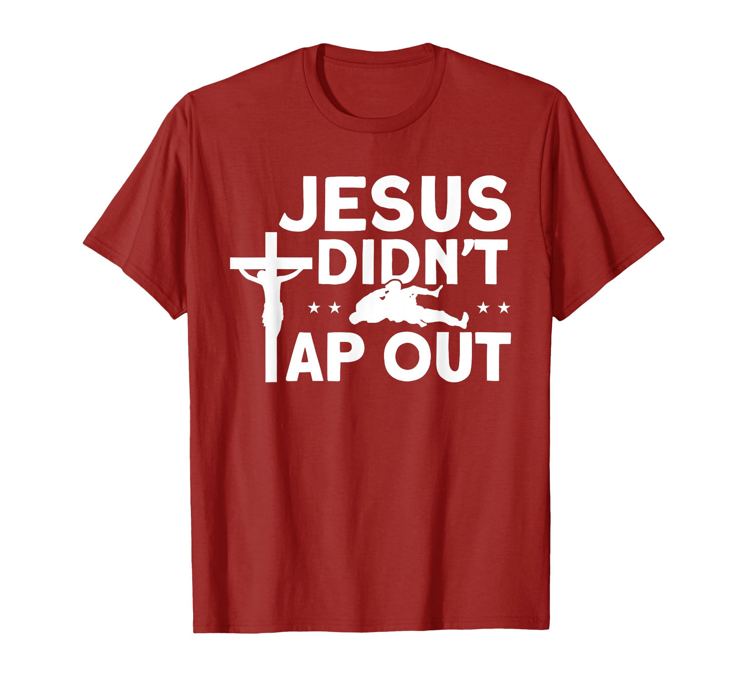 Jiu Jitsu Vintage Jesus Didn't Tap Out T-Shirt