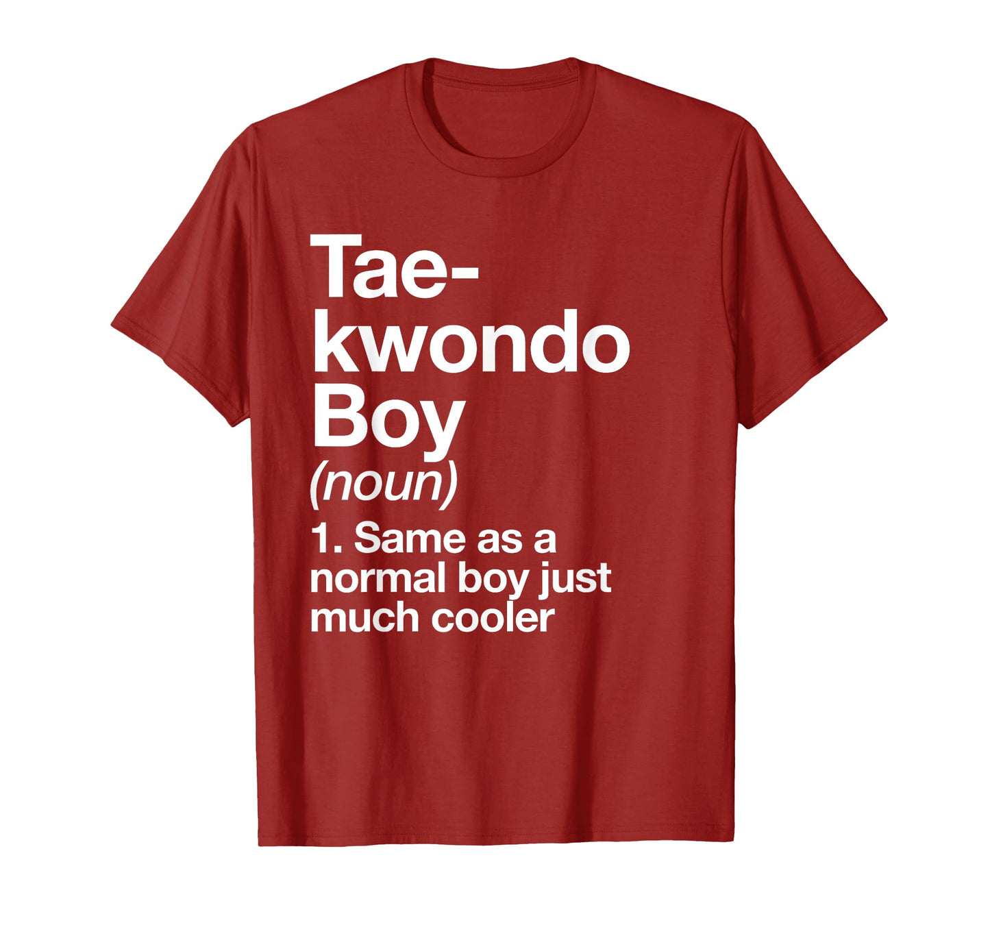 Taekwondo Boy Definition Funny Martial Arts Sports T-Shirt