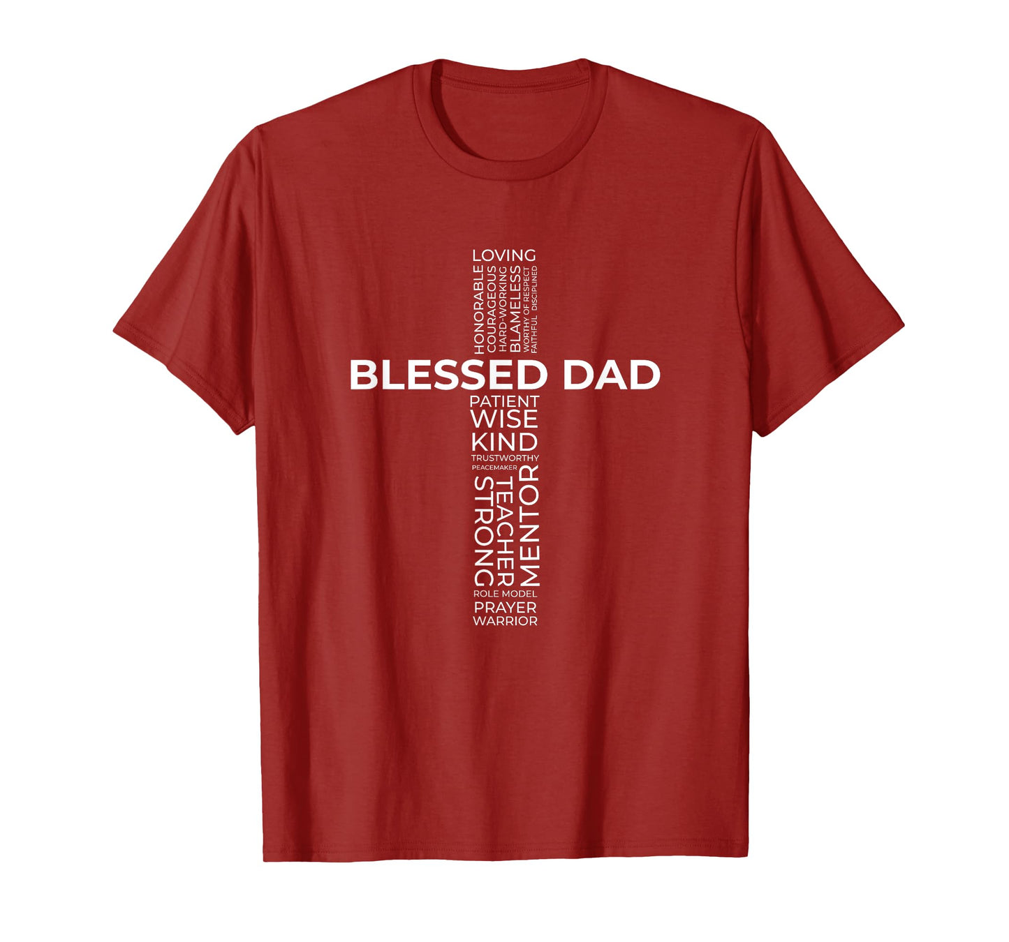 Christian Blessed Dad Cross Father's Day Shirt T-Shirt