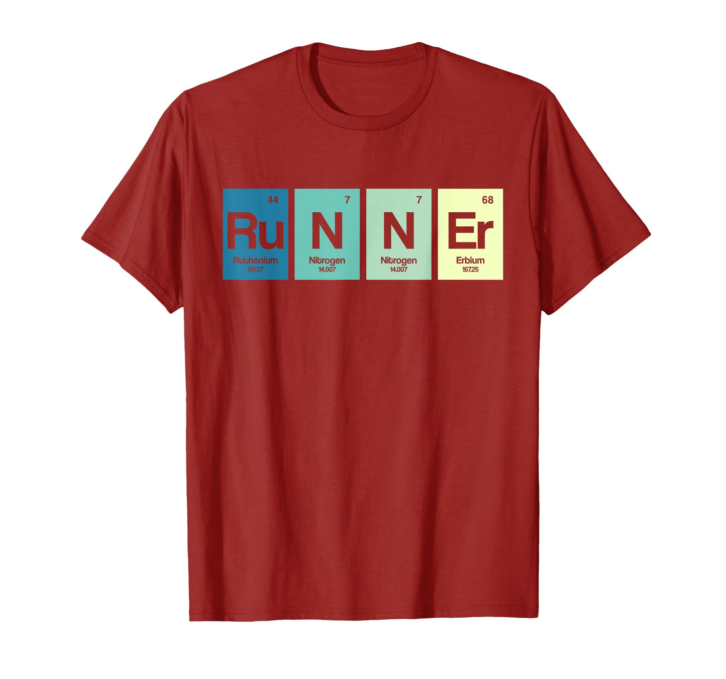 Runner Periodic Table Funy Marathon Runners Science Gift T-Shirt
