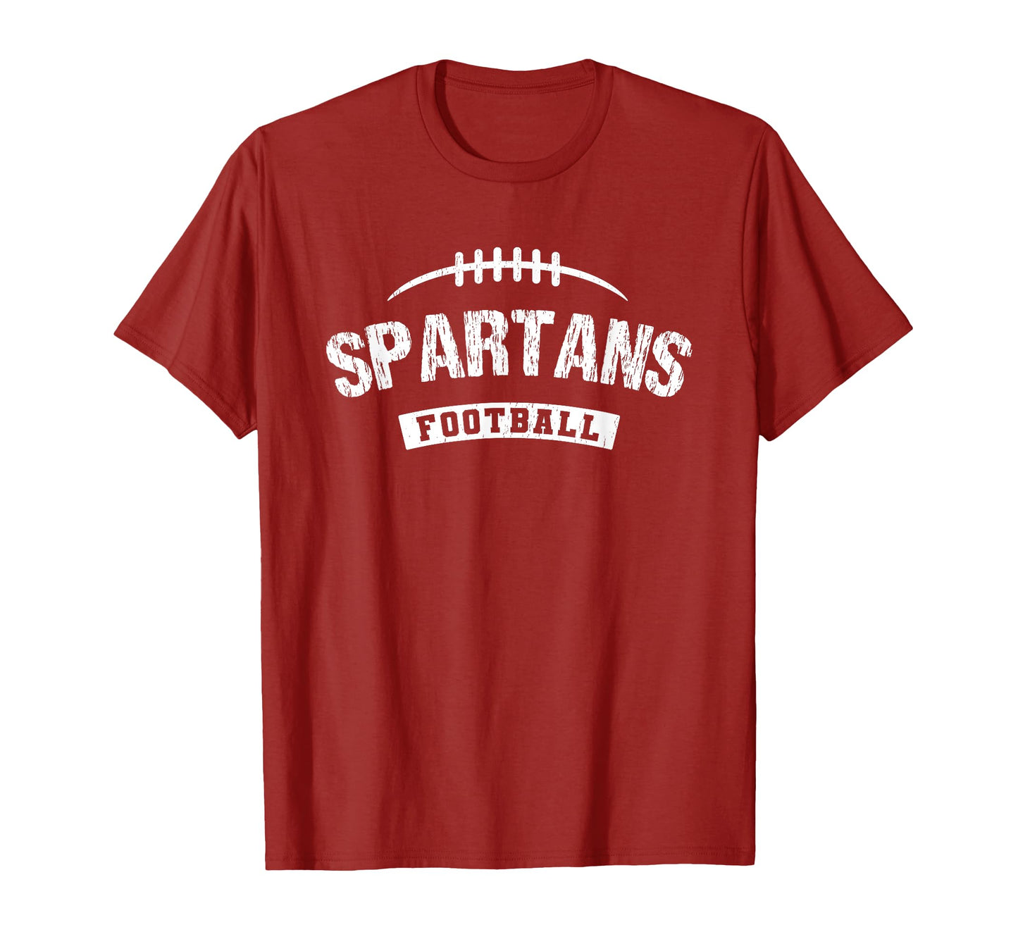 Spartans Sycamore Football Distressed HS T-Shirt