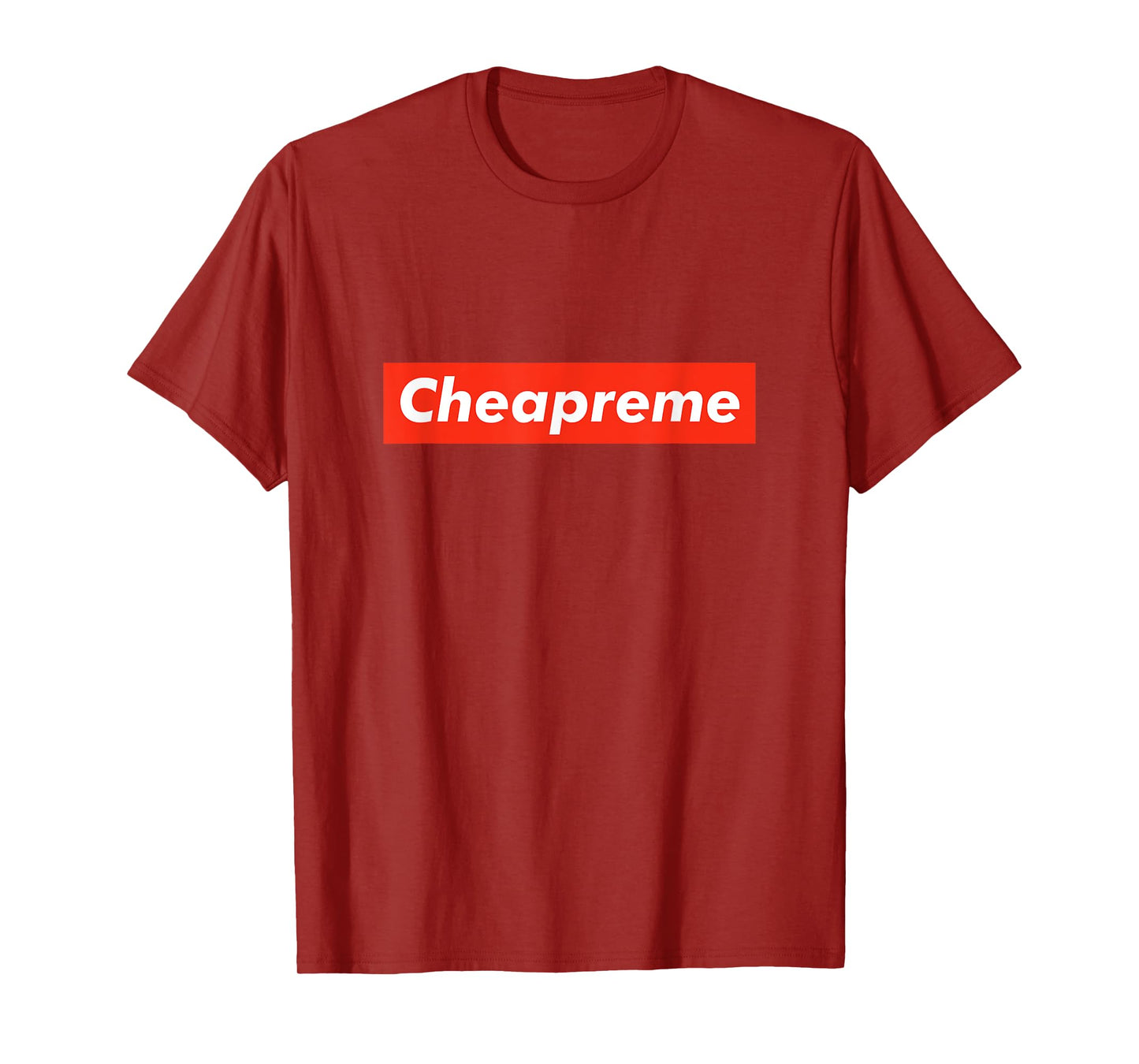 Cheapreme Black Classic Fit Crew Neck T-Shirt, Small, Men's
