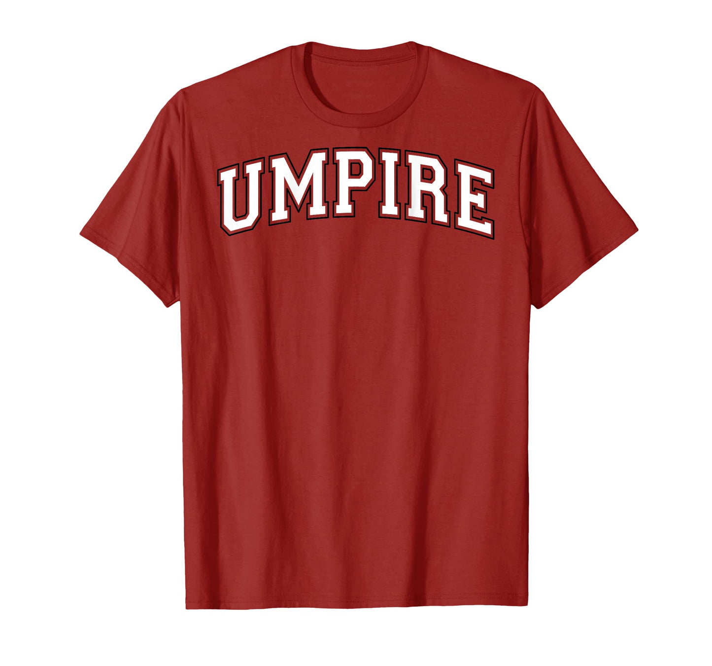 Umpire Baseball Softball Vintage White Black on the back T-Shirt