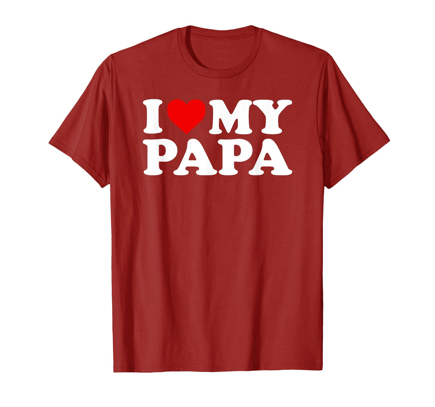 I Love My Papa T-Shirt with Heart T-Shirt
