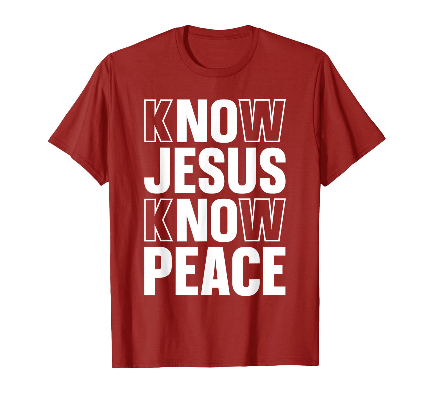 Know Jesus Know Peace Religious Church Christian T-Shirt