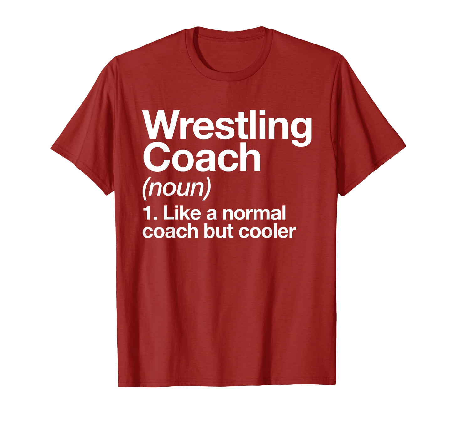 Wrestling Coach Definition Funny Sports Trainer Instructor T-Shirt
