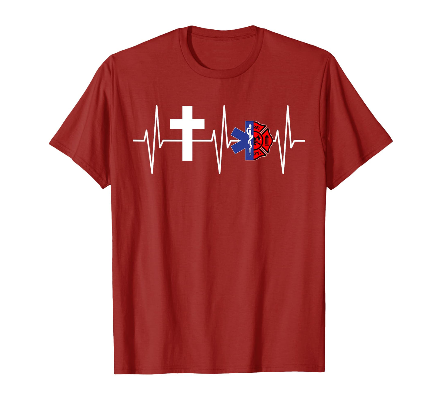 Christian Firefighter EMT Shirt Religious Firefighter EMS T-Shirt