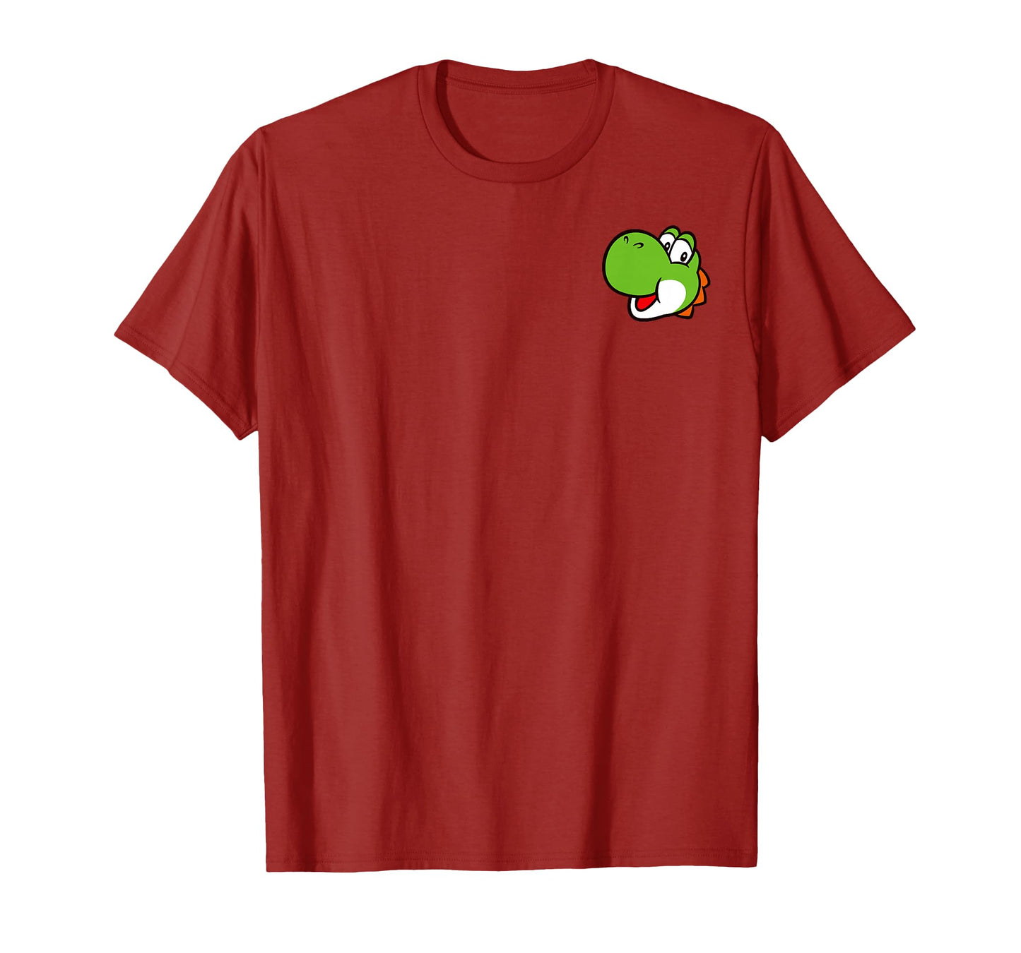 Super Mario Bros Yoshi Left Chest Portrait T-Shirt