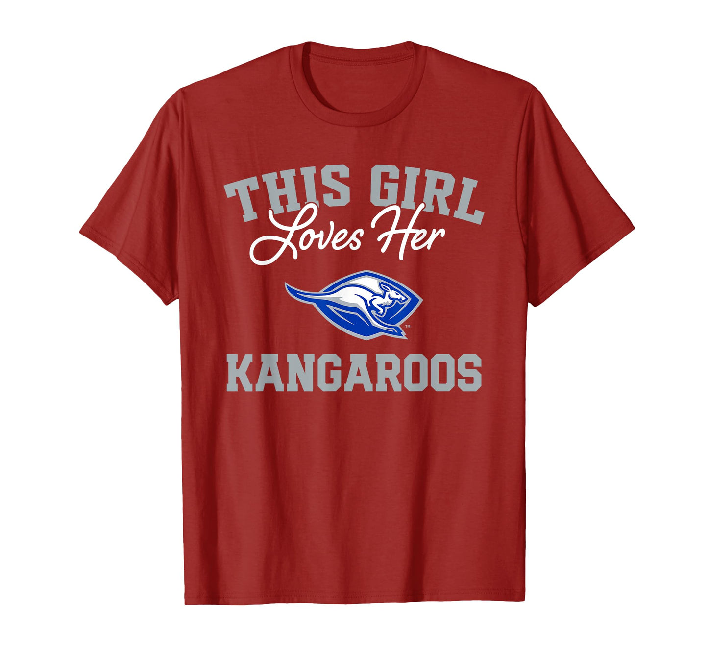 Weatherford Kangaroos Logo This Girl Loves Her HS T-Shirt