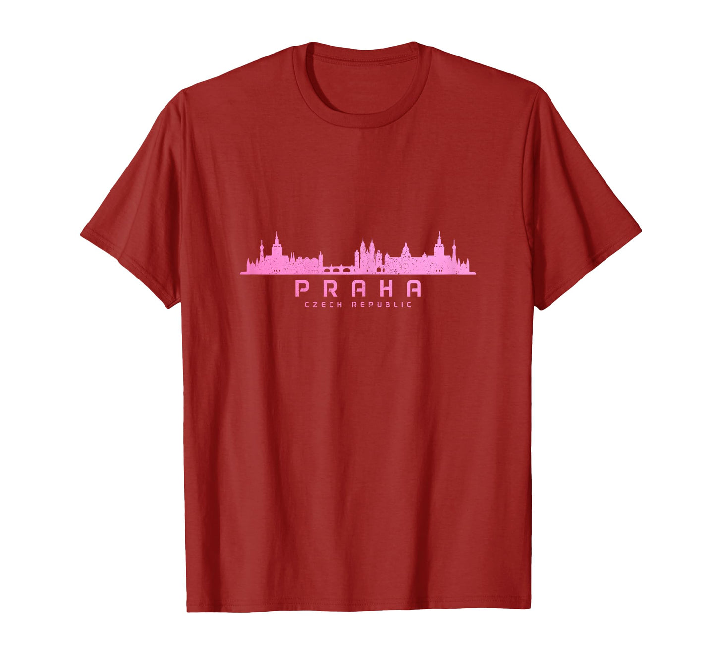 Prague Skyline Czech Republic Praha Souvenir T-Shirt