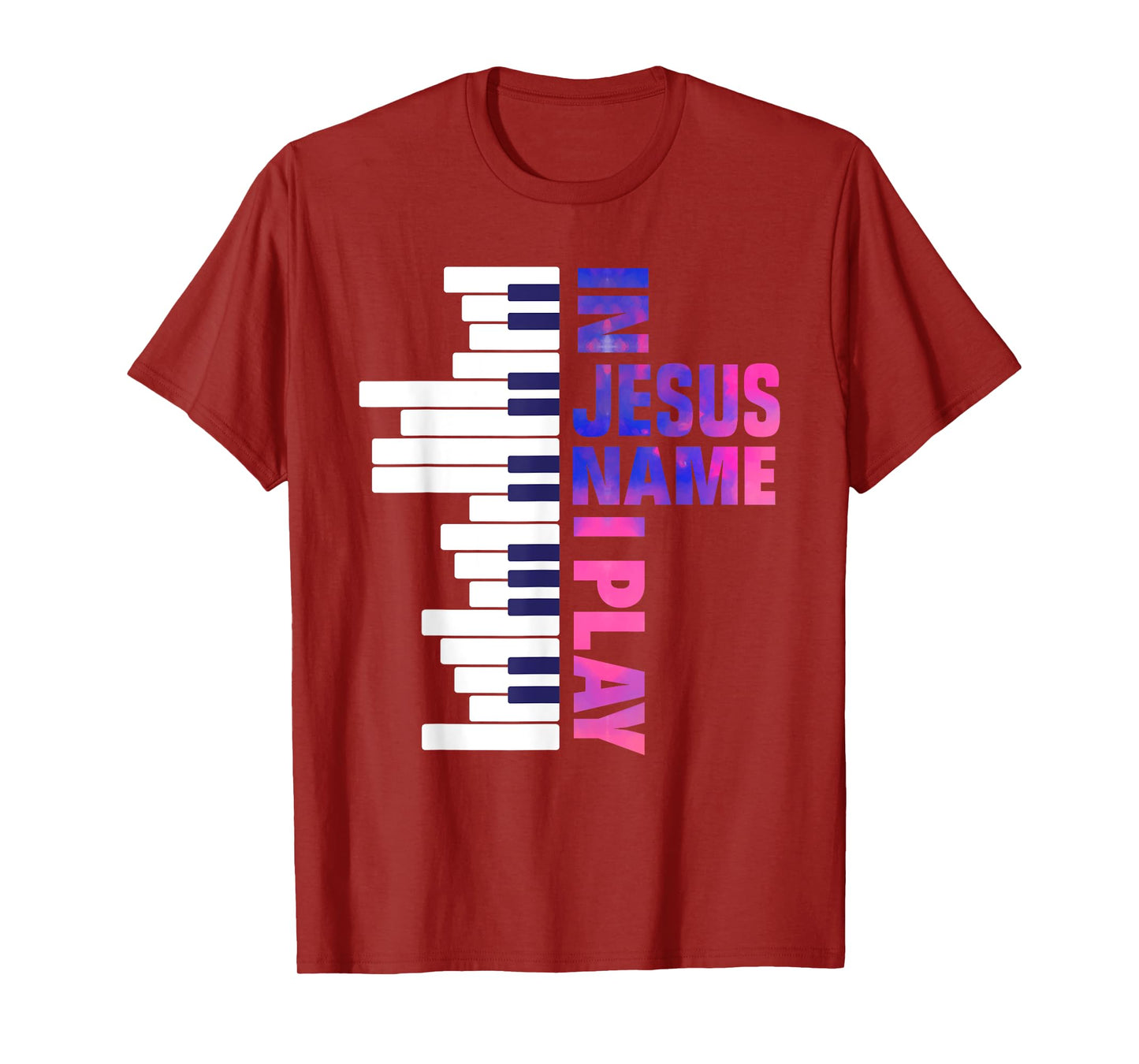 Christian Jesus Piano Player Pianist Keyboard Player Piano T-Shirt