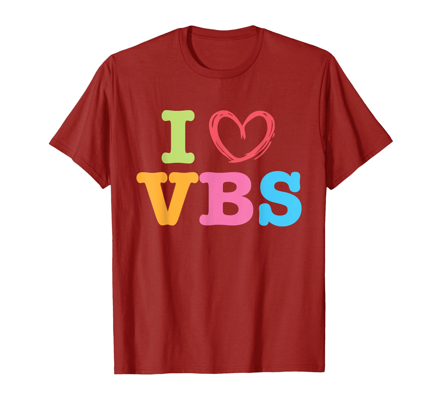 I Love VBS I Heart Vacation Bible School Crew Bible Study T-Shirt