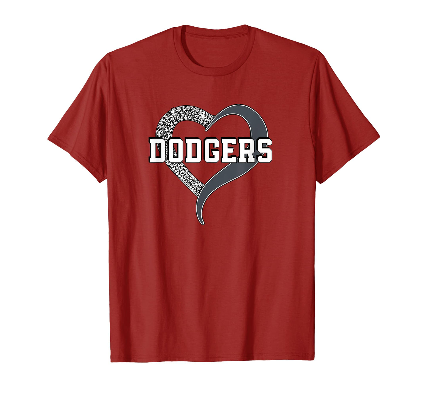 Dodgers Madison Diamond Heart HS T-Shirt