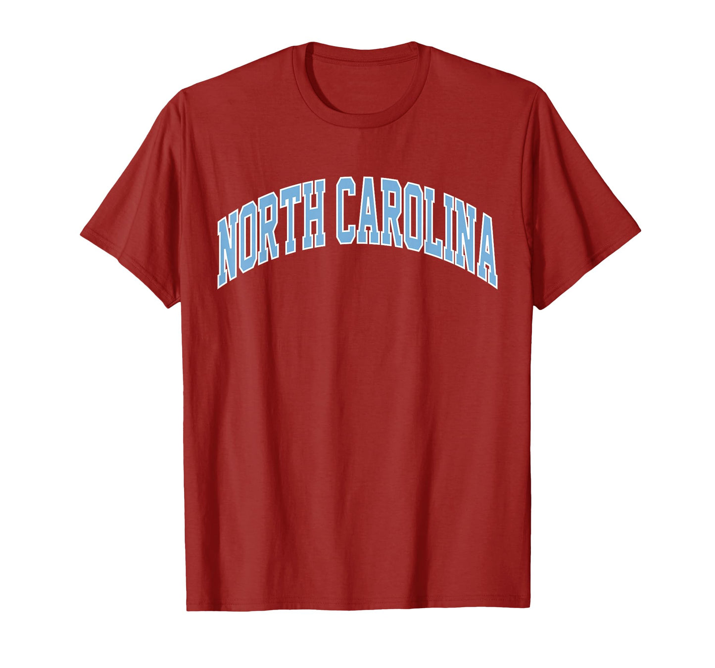 Retro North Carolina Blue Souvenir Simple North Carolina Tee T-Shirt