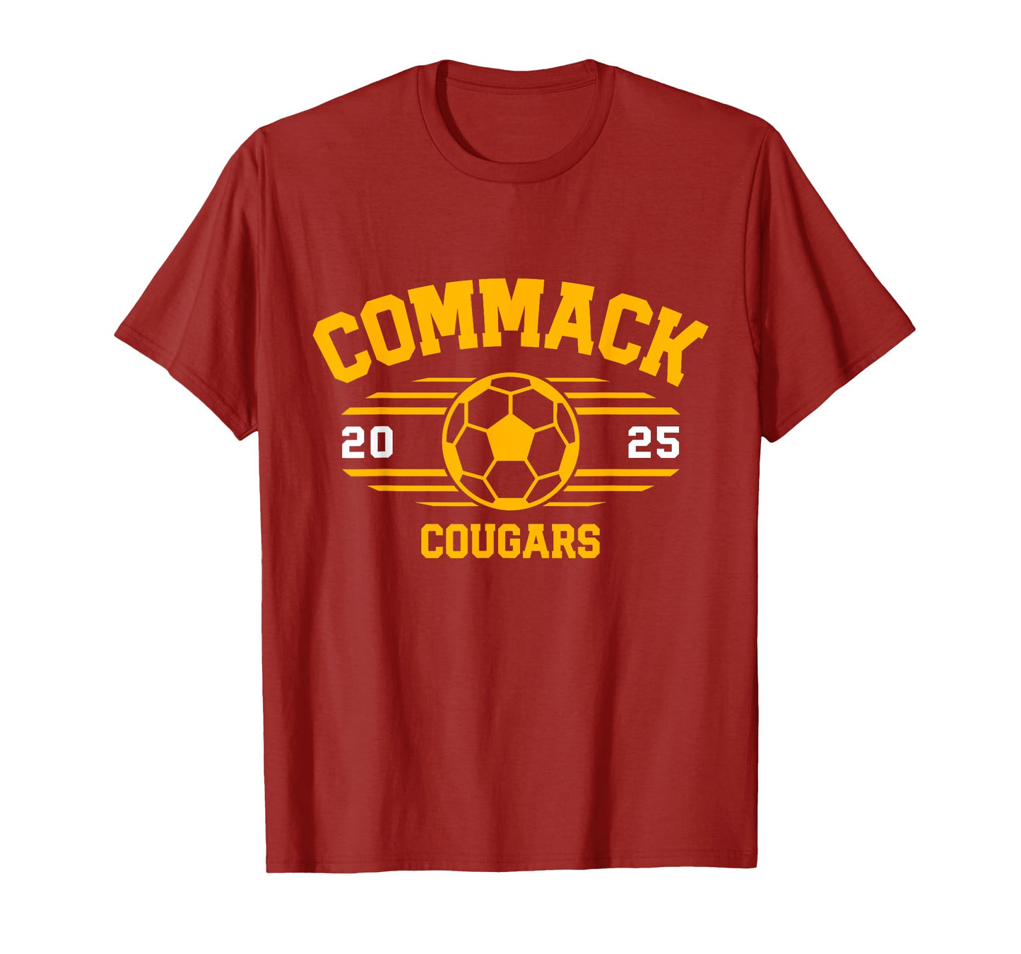 Commack Cougars Soccer Ball 2025 T-Shirt