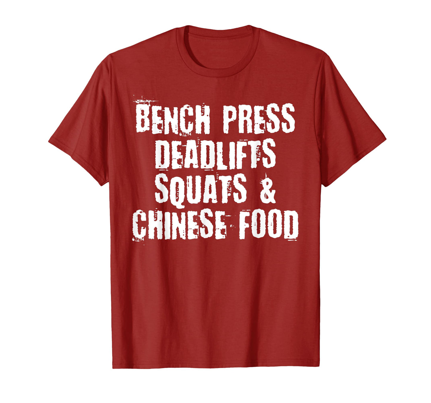 Funny Powerlifter Gift Chinese Food Gym Workout T-Shirt
