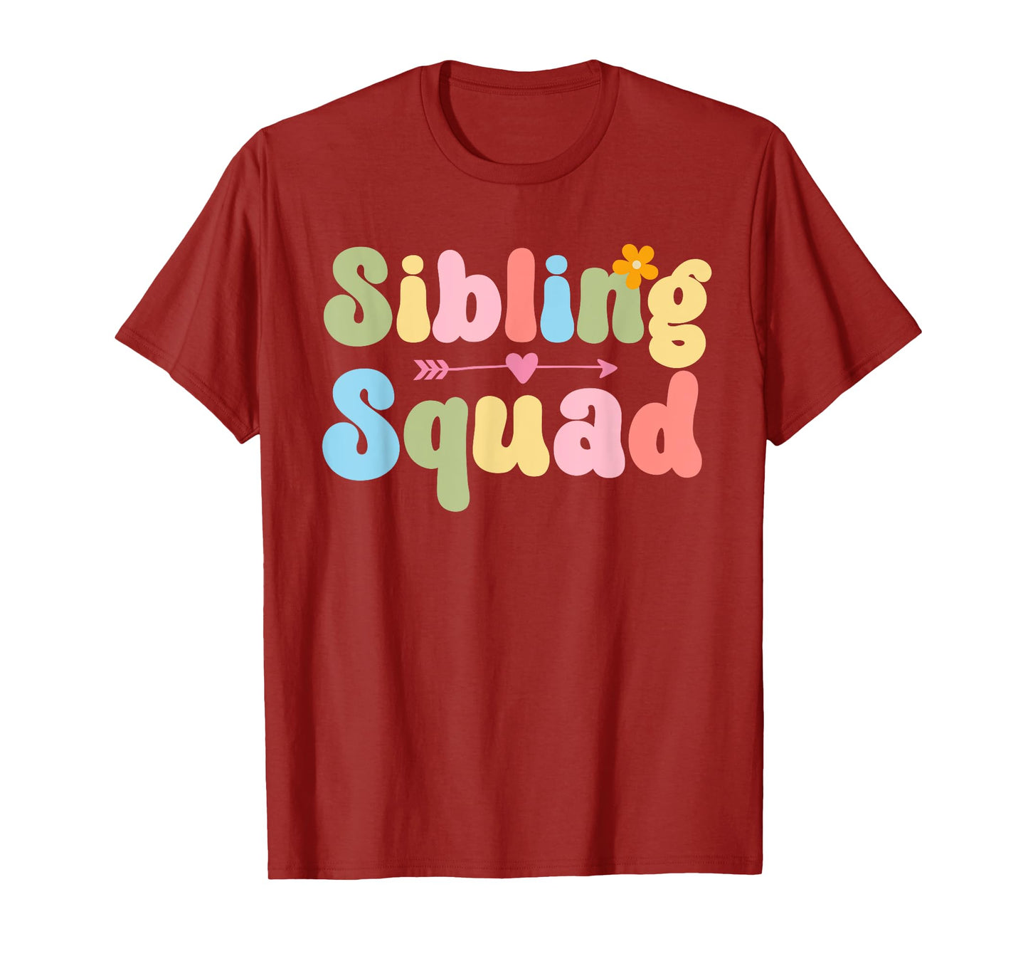 Funny Sibling Squad Family Matching Sister Brother Siblings T-Shirt