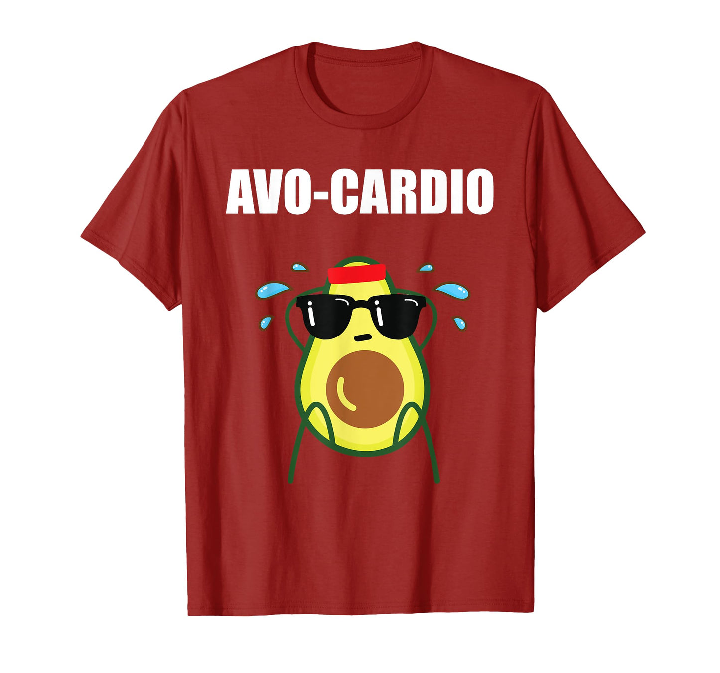 Funny Gym Exercise Pun Avocado Avo-Cardio T-Shirt